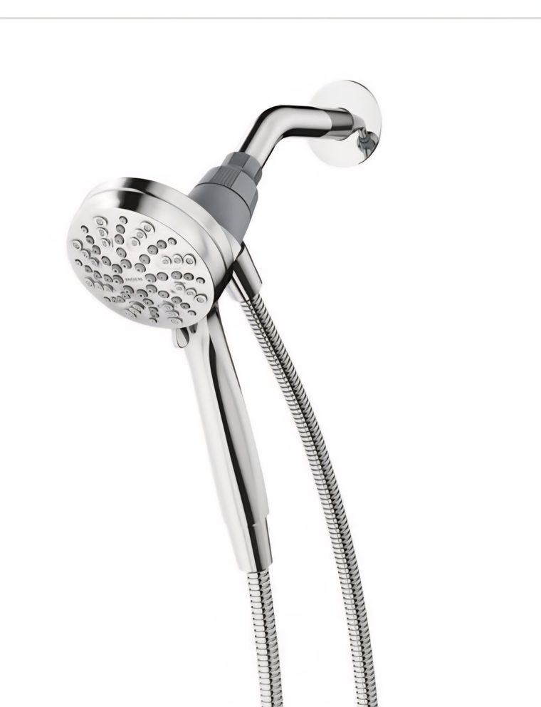 Moen Magnetix chrome handheld shower head with hose and wall bracket
